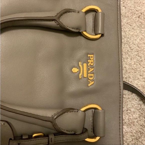 Prada Brand New Unisex Soft Calf Tote BAMBU BN1713 - Picture 5 of 13